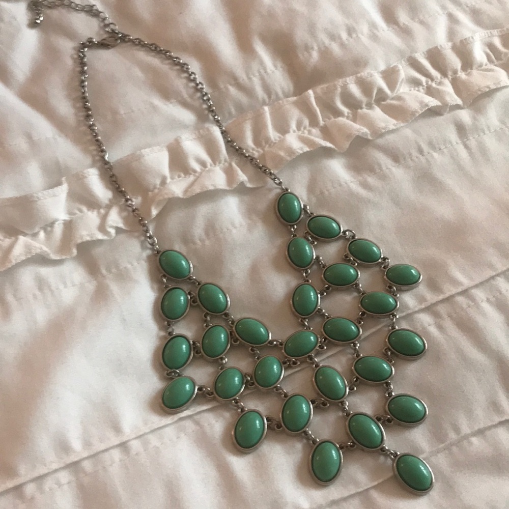 Mint green necklace